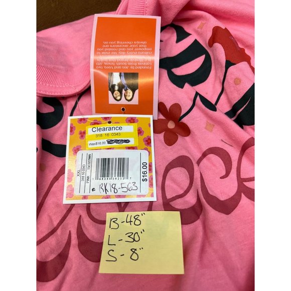 Latino Heritage Month Adult JZD Gender Inclusive Short Sleeve T-Shirt Pink XXL - Picture 8 of 8